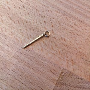 Mejuri single bar hoop charm